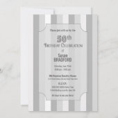 Uitnodiging 50e verjaardag, 3-traps taart (Achterkant)