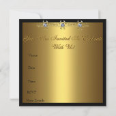 Uitnodiging 50ste huwelijksjubileumfeestje Goud (Achterkant)