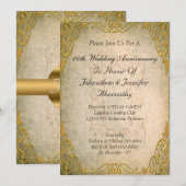 Uitnodiging 50ste huwelijksverjaardag (Voorkant / Achterkant)