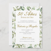 Uitnodiging 50ste huwelijksverjaardag (Voorkant)