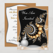 Uitnodiging 50ste huwelijksverjaardag (Voorkant / Achterkant)