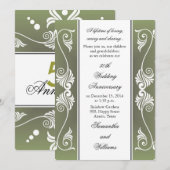 Uitnodiging 50ste huwelijksverjaardag (Voorkant / Achterkant)