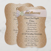 Uitnodiging 50ste huwelijksverjaardag (Voorkant / Achterkant)