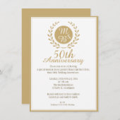 Uitnodiging 50ste huwelijksverjaardag (Voorkant / Achterkant)