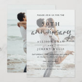Uitnodiging 50ste huwelijksverjaardag (Voorkant / Achterkant)