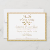 Uitnodiging 50ste huwelijksverjaardag (Voorkant)