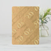 Uitnodiging 50ste huwelijksverjaardag (Staand voorkant)