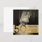 Uitnodiging 50ste huwelijksverjaardag 5.25 x 5.25 (Voorkant / Achterkant)