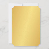 Uitnodiging 50ste huwelijksverjaardagsfeest Goud (Achterkant)