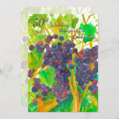 Uitnodiging 50ste huwelijksverjaardagsfeest met wi (Voorkant / Achterkant)