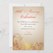 Uitnodiging, 50ste Jubileum van Ordinatie Zegen Kaart (Voorkant)