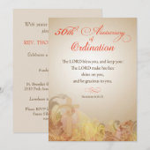 Uitnodiging, 50ste Jubileum van Ordinatie Zegen Kaart (Voorkant / Achterkant)