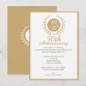 Uitnodiging 50ste trouwdag (Voorkant / Achterkant)