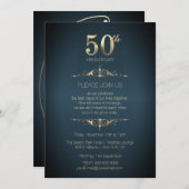 Uitnodiging 50ste trouwjubileum (Voorkant / Achterkant)