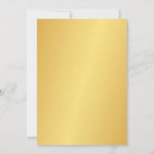 Uitnodiging - 50ste trouwjubileum gouden confetti (Achterkant)