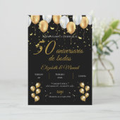 Uitnodiging 50ste verjaardag (Staand voorkant)