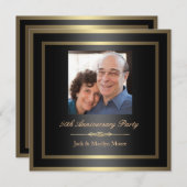 Uitnodiging 50ste verjaardag - Foto (Voorkant / Achterkant)