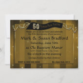 Uitnodiging 50ste verjaardag - Glorieuze Jaren (Achterkant)