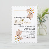 Uitnodiging 50ste verjaardag, Groene Huwelijksverj (Staand voorkant)