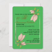 Uitnodiging 50ste verjaardag, Groene Huwelijksverj (Voorkant)