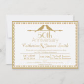 Uitnodiging 50ste verjaardag Love Birds (Voorkant)