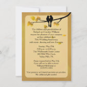 Uitnodiging 50ste verjaardag Love Birds (Achterkant)