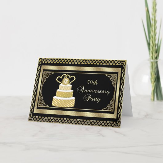 Uitnodiging 50ste verjaardagsfeest (Voorkant)
