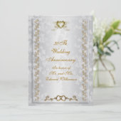 Uitnodiging 50ste verjaardagsfeestje Victoriaanse  (Staand voorkant)