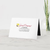 Uitnodiging 50ste verlichting feest (Chaucer/zwart (Achterkant)