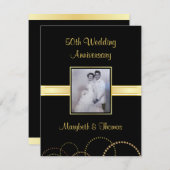 Uitnodiging 50ste verlichtingspartij - Foto option (Voorkant / Achterkant)