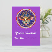 Uitnodiging 5 x 7 inch Amerika niet vergeten.... (Staand voorkant)