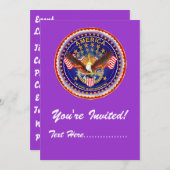 Uitnodiging 5 x 7 inch Amerika niet vergeten.... (Voorkant / Achterkant)