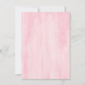 Uitnodiging 5e verjaardag - waterverf meisjes met (Achterkant)