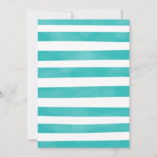 Uitnodiging 5e verjaardags zeemeermin (Achterkant)