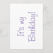 Uitnodiging 5e verjaardagsfeestje met foto informatiekaartje (Achterkant)