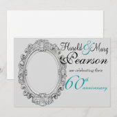 Uitnodiging 60-jarig huwelijksjubileum (Voorkant / Achterkant)