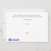 Uitnodiging 60-jarig huwelijksjubileum rododendron (Achterkant)