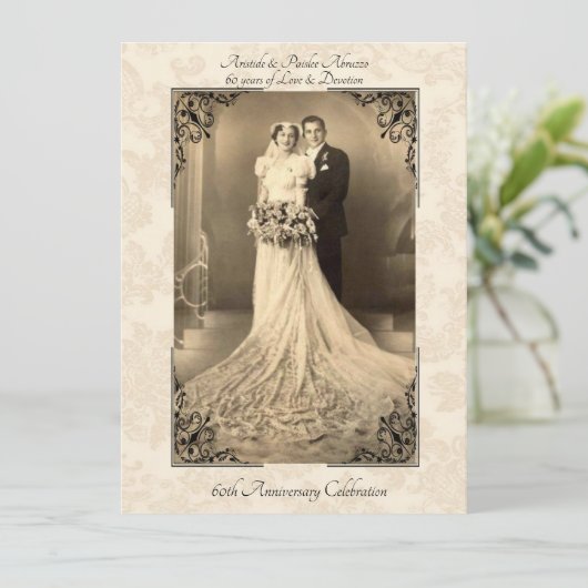 Uitnodiging 60-jarig jubileum (Staand voorkant)