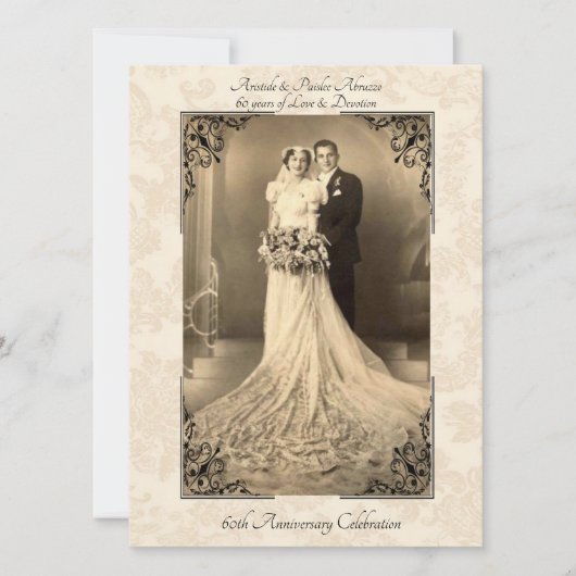 Uitnodiging 60-jarig jubileum (Voorkant)
