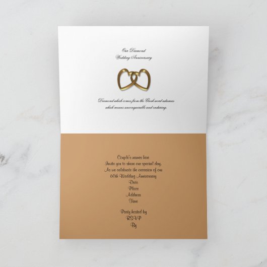 Uitnodiging 60-jarig jubileumfeest gouden roos (Binnen)