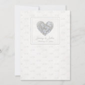 Uitnodiging 60e diamanten bruiloft hart (Voorkant)