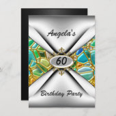 Uitnodiging 60e verjaardag (Voorkant / Achterkant)
