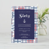 Uitnodiging 60e verjaardag - Zestig aangepaste kan (Staand voorkant)