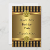 Uitnodiging 60e verjaardag Zwarte Gold-Mannen (Voorkant)