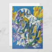 Uitnodiging 60ste huwelijksjubileum Freesias (Voorkant / Achterkant)