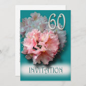 Uitnodiging 60ste huwelijksjubileum rododendrons (Voorkant / Achterkant)