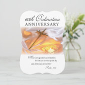 Uitnodiging 60th Ordination Jubileum, Cross, can (Staand voorkant)