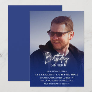 Uitnodiging 65e verjaardag Verjaardagsdiner Foto M