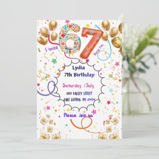 Uitnodiging 67 (Staand voorkant)