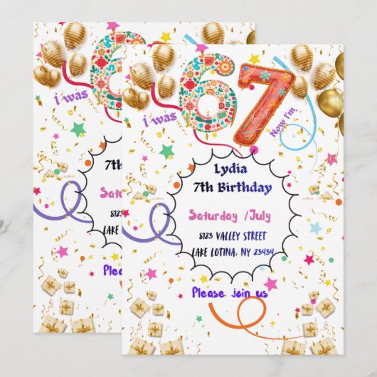 Uitnodiging 67 (Voorkant / Achterkant)